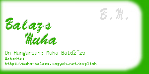 balazs muha business card